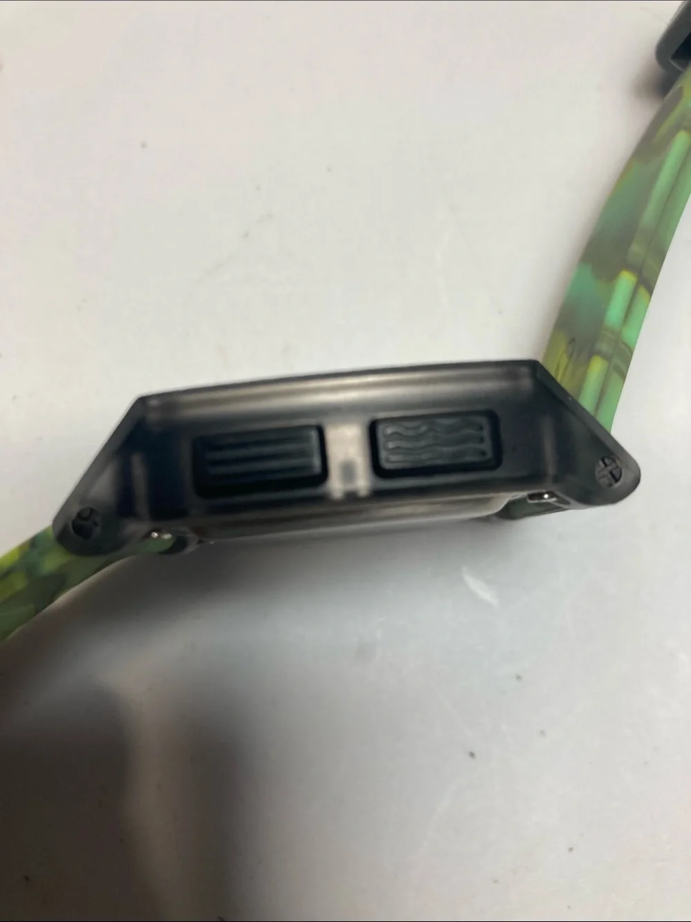 Nixon Base Tide, jellyfish glow in dark strap, translucent case, new battery